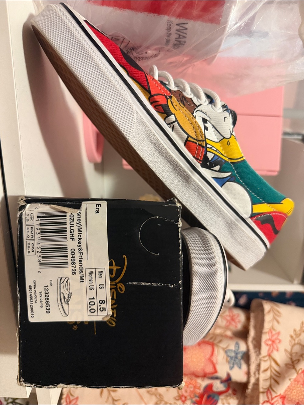 Vans Mens/Women’s Sneakers - Red, Yellow, Teal, Black, White